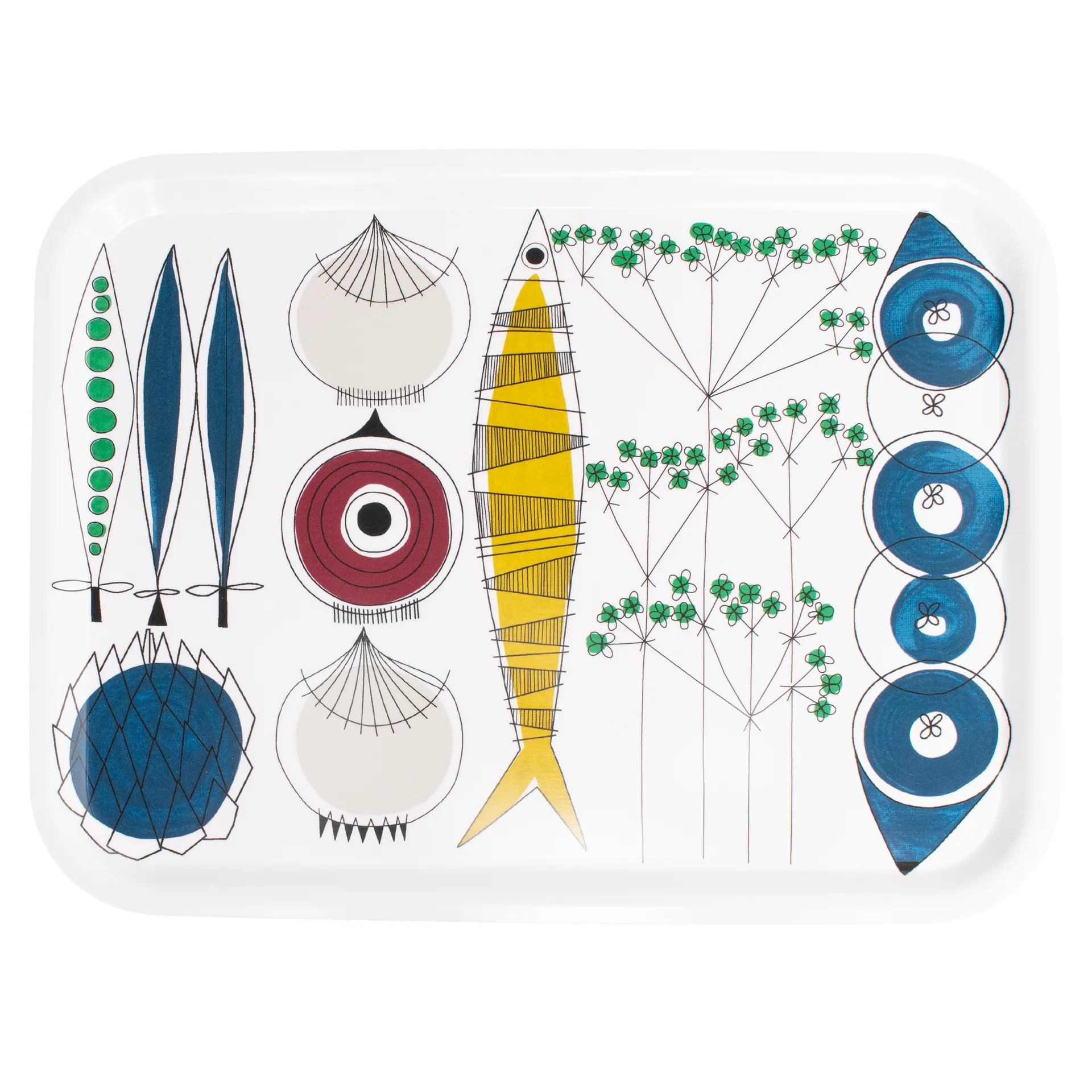 Taca Picknick 20x27 cm, Niebieski-multi Almedahls