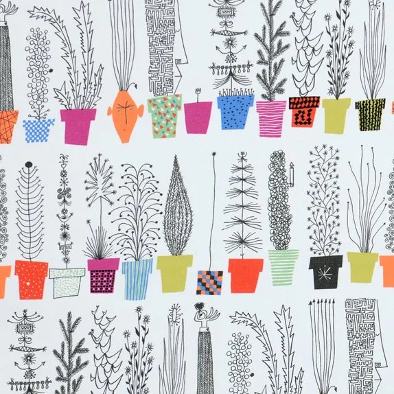 Tkanina Italiensk Blomsterhylla, multi Almedahls