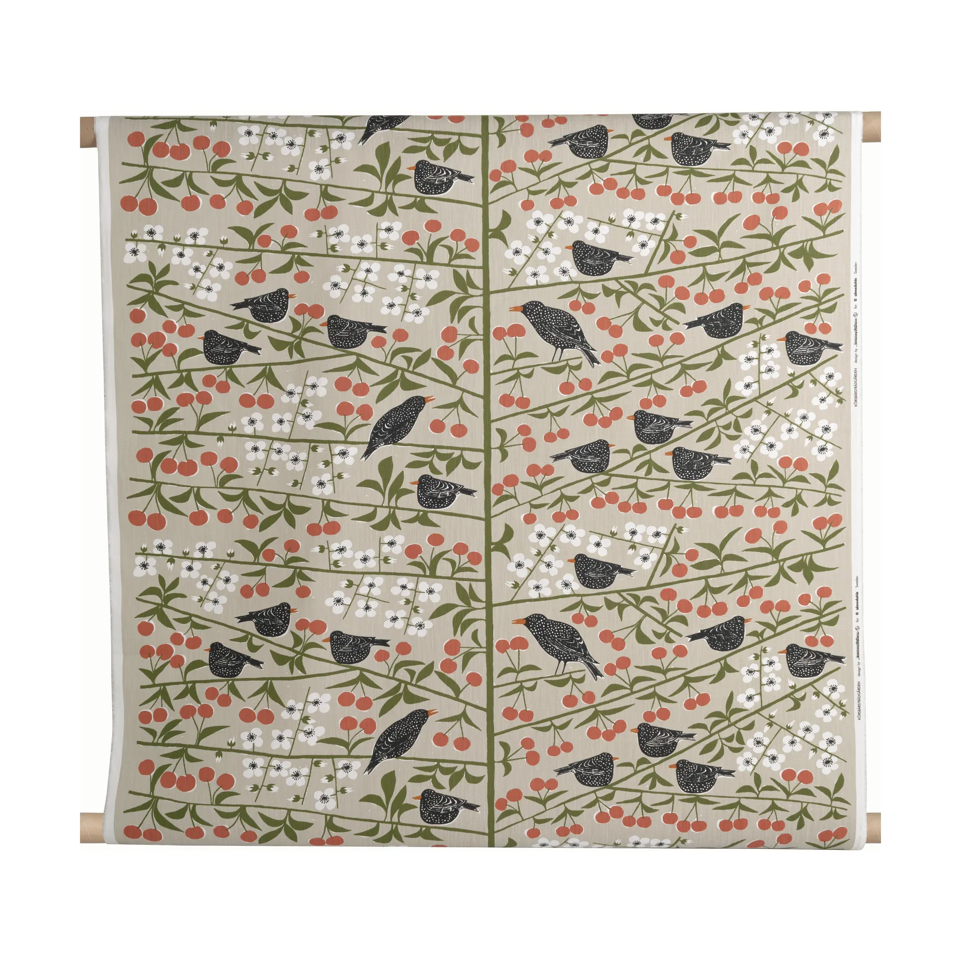 Tkanina Körsbärsträdgården, Beżowy Almedahls