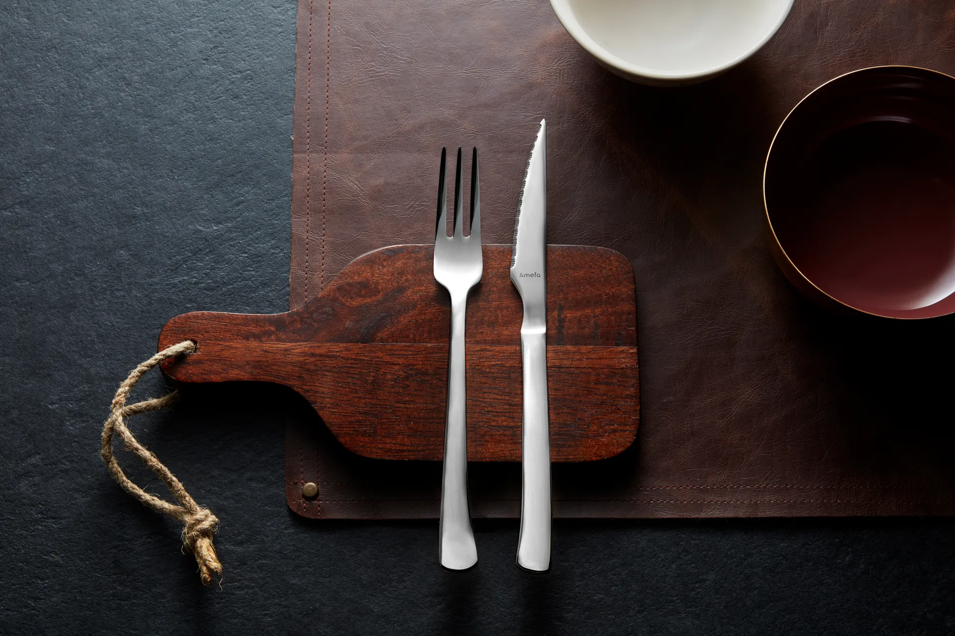 Zestaw noży do grilla Chuletero, 6 szt., Stal nierdzewna Amefa