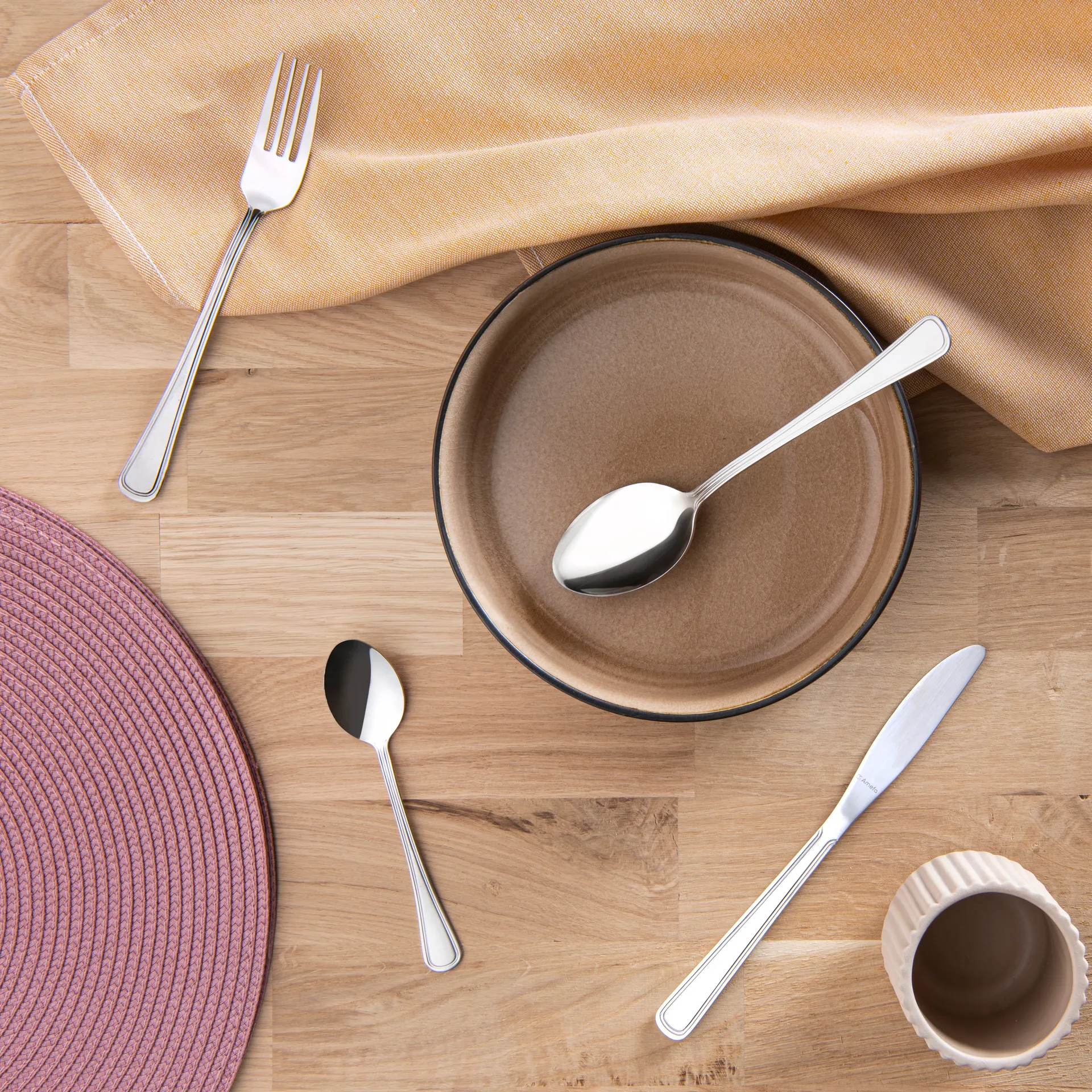 Zestaw sztućców Bologna, 24 szt., Stal nierdzewna Amefa