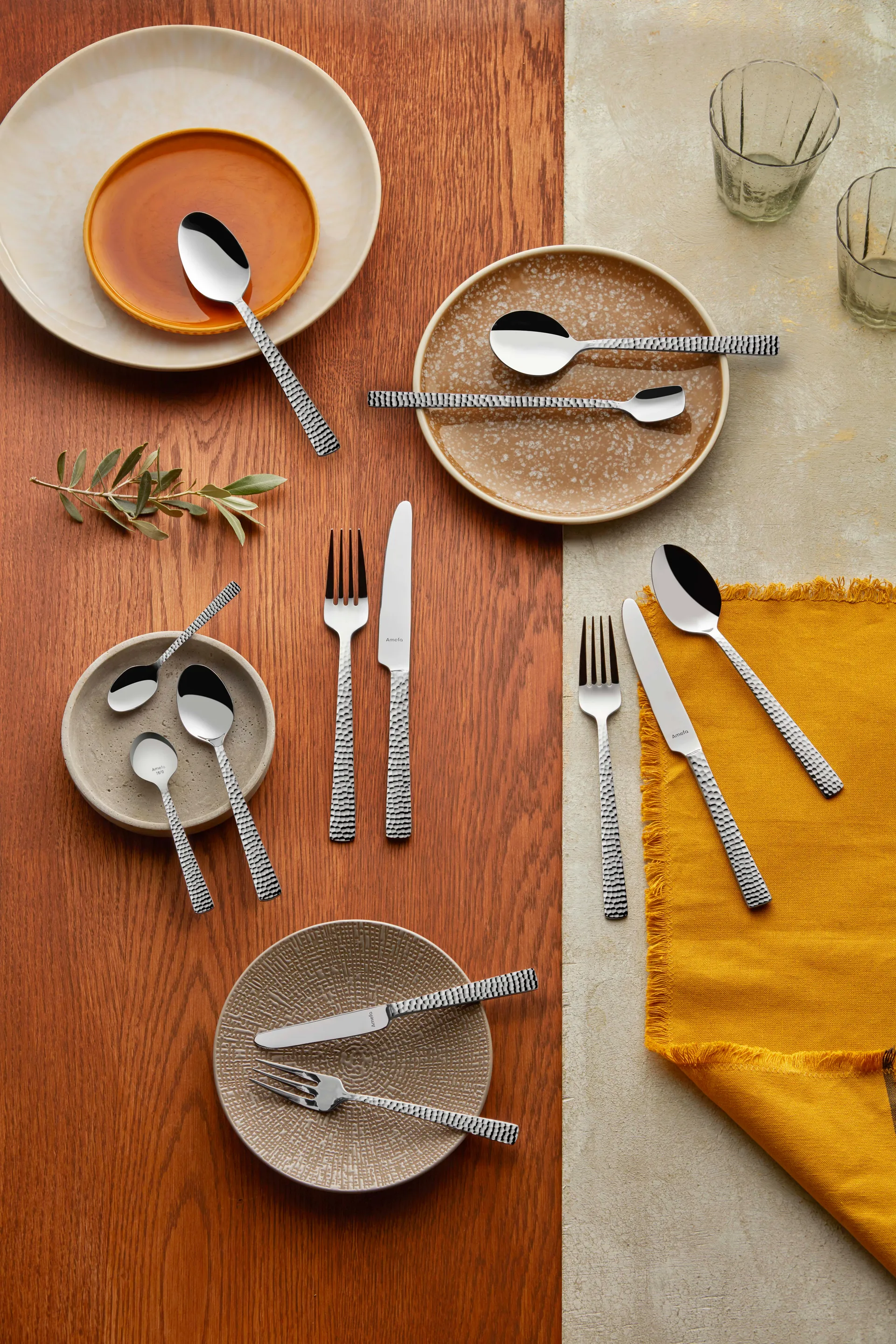 Zestaw sztućców Felicity, 42 szt., Stal nierdzewna Amefa