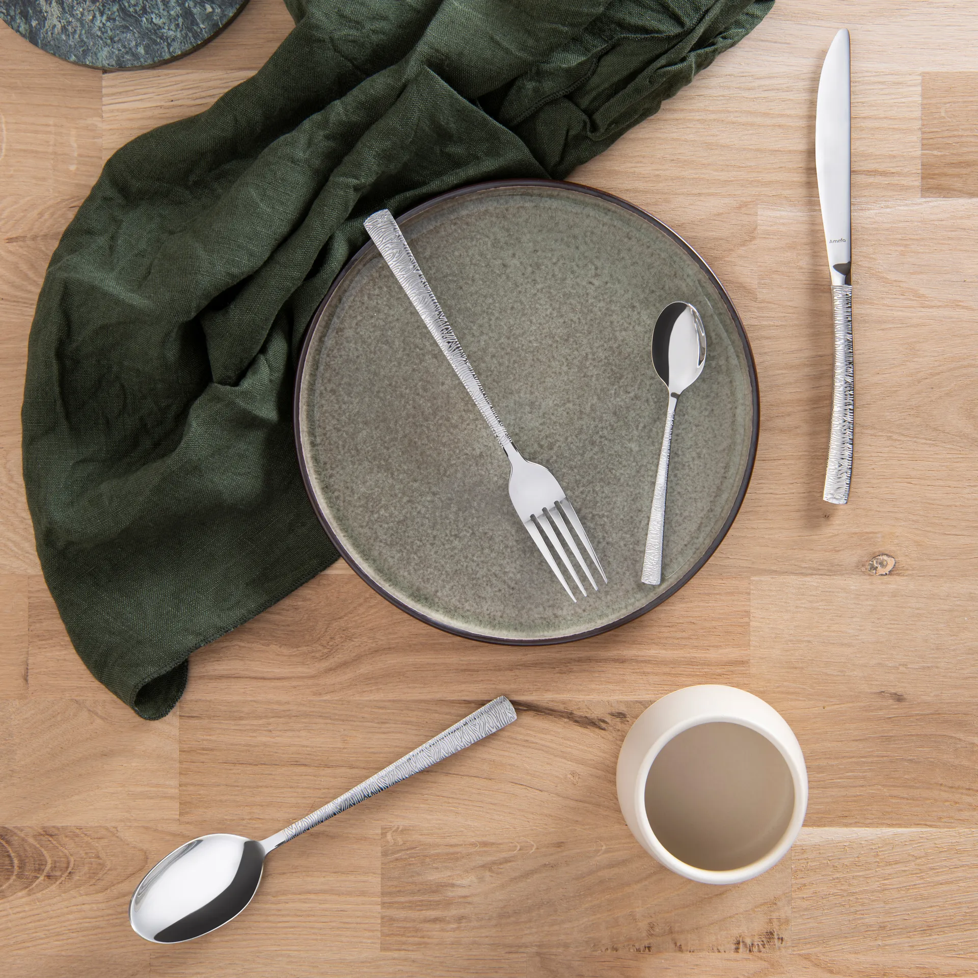 Zestaw sztućców Havanne Jungle, 24 szt., Stal nierdzewna Amefa