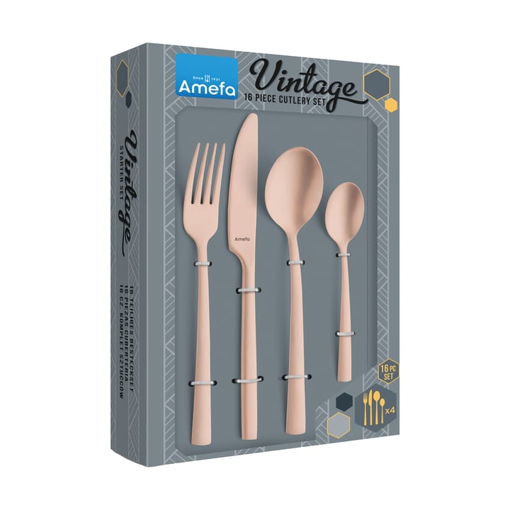 Zestaw sztućców Manille Vintage, 16 szt., Miedź Amefa
