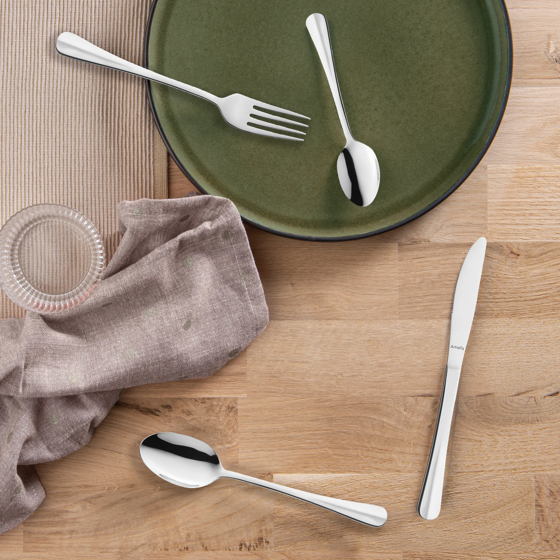 Zestaw sztućców Napoli, 24 szt., Stal nierdzewna Amefa