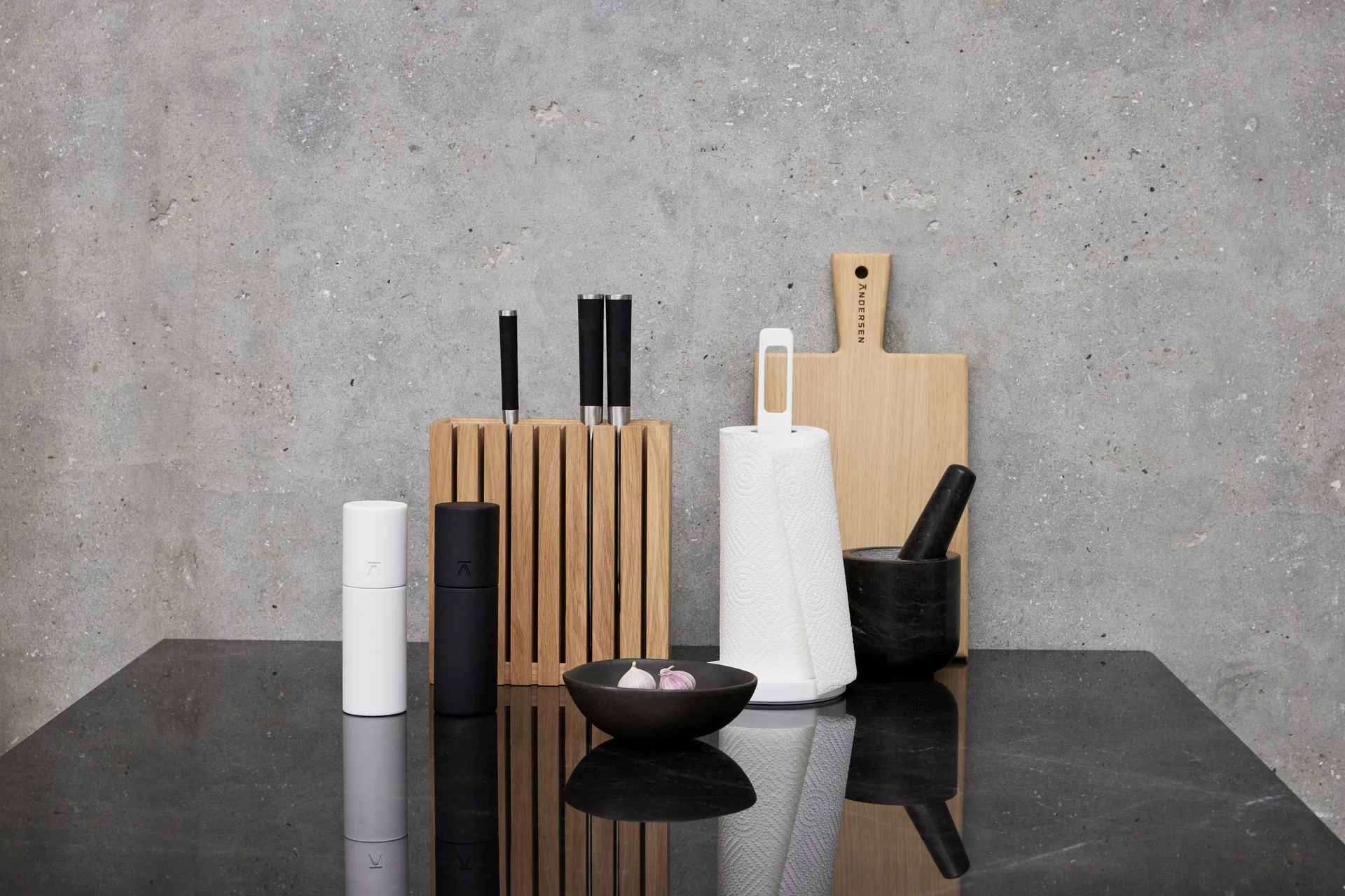 Blok na noże Andersen, Oak Andersen Furniture