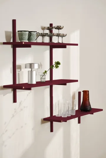 Półka ścienna A-Light Shelf Special Edition - Wine red 90x21x35 cm - Andersen Furniture