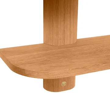Półka ścienna Bend - Oiled Nature Oak, 50x18x40 cm - Andersen Furniture
