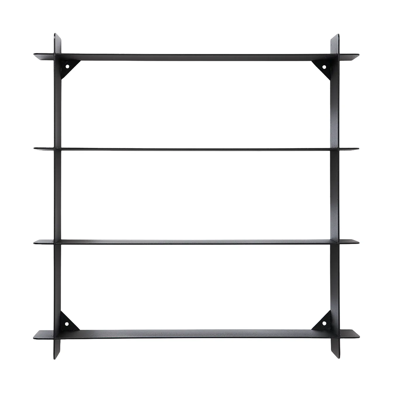 Półka ścienna Division, Black steel, 45x45x10 cm Andersen Furniture