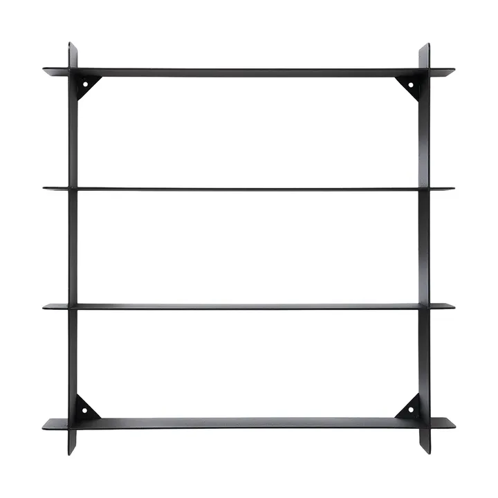 Półka ścienna Division - Black steel, 45x45x10 cm - Andersen Furniture