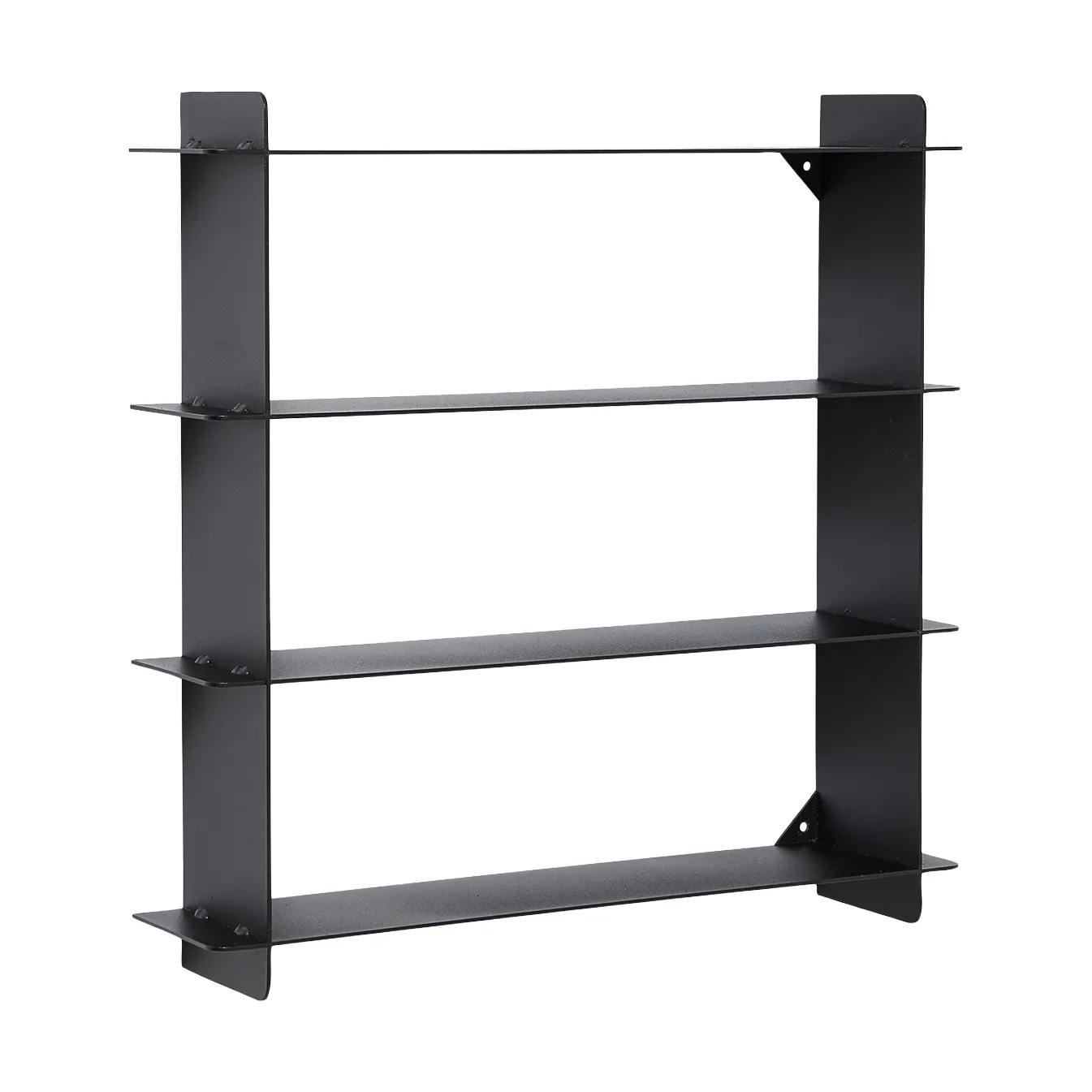 Półka ścienna Division, Black steel, 45x45x10 cm Andersen Furniture