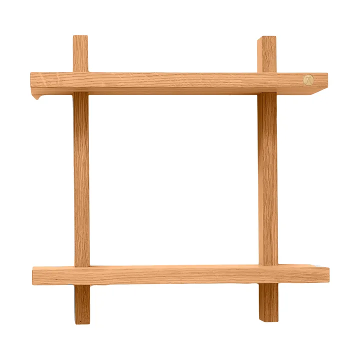 Półka ścienna Treat Double - Oiled Nature Oak, 34x12x34 cm - Andersen Furniture
