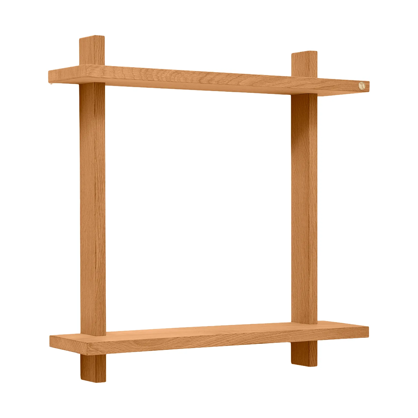 Półka ścienna Treat Double, Oiled Nature Oak, 50x12x50 cm Andersen Furniture