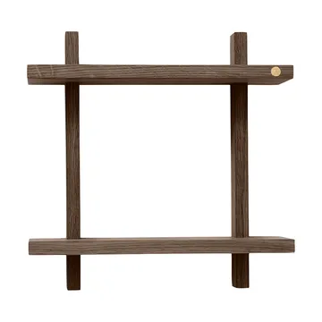 Półka ścienna Treat Double - Smoked Oiled Oak, 34x12x34 cm - Andersen Furniture