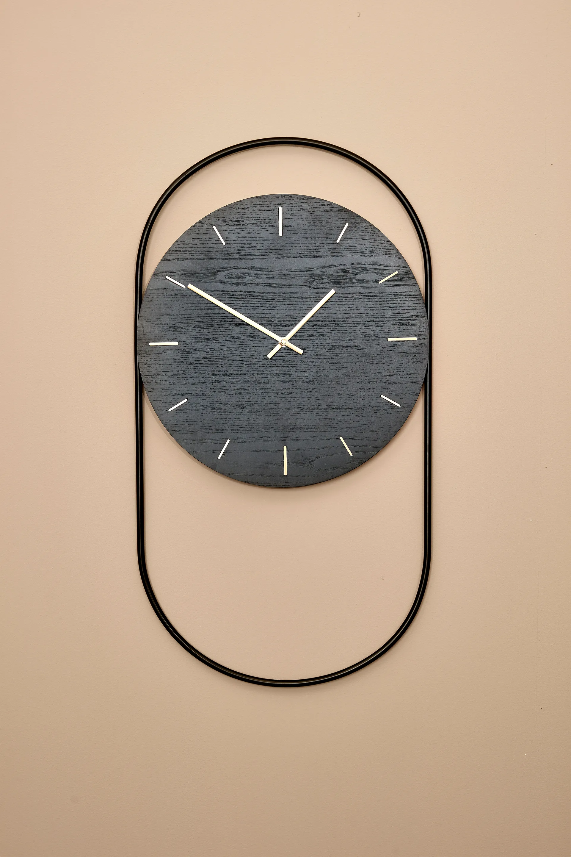 Zegar ścienny A-Wall 41x76 cm, Black-brass Andersen Furniture