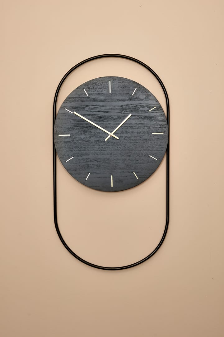 Zegar ścienny A-Wall 41x76 cm - Black-brass - Andersen Furniture