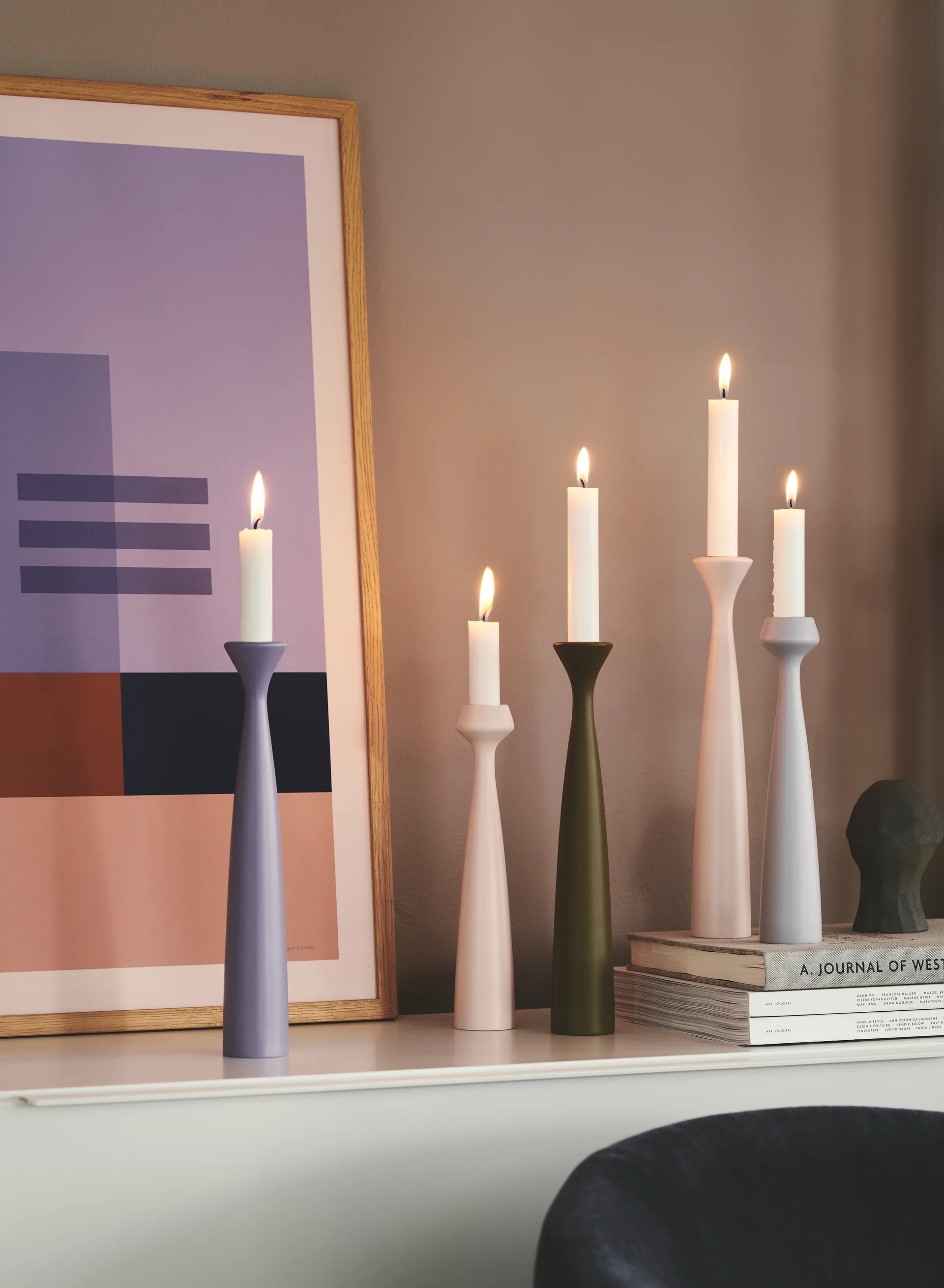 Świecznik Blossom Rose 29 cm, Lavender Applicata