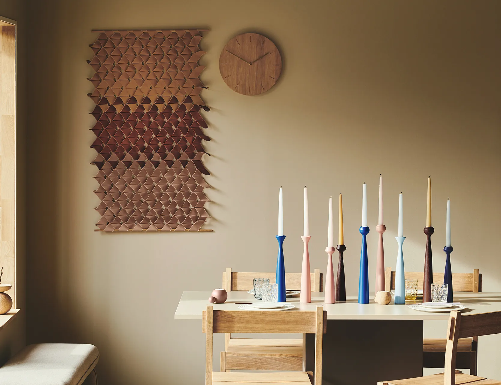 Świecznik Blossom Rose 29 cm, Sky blue Applicata