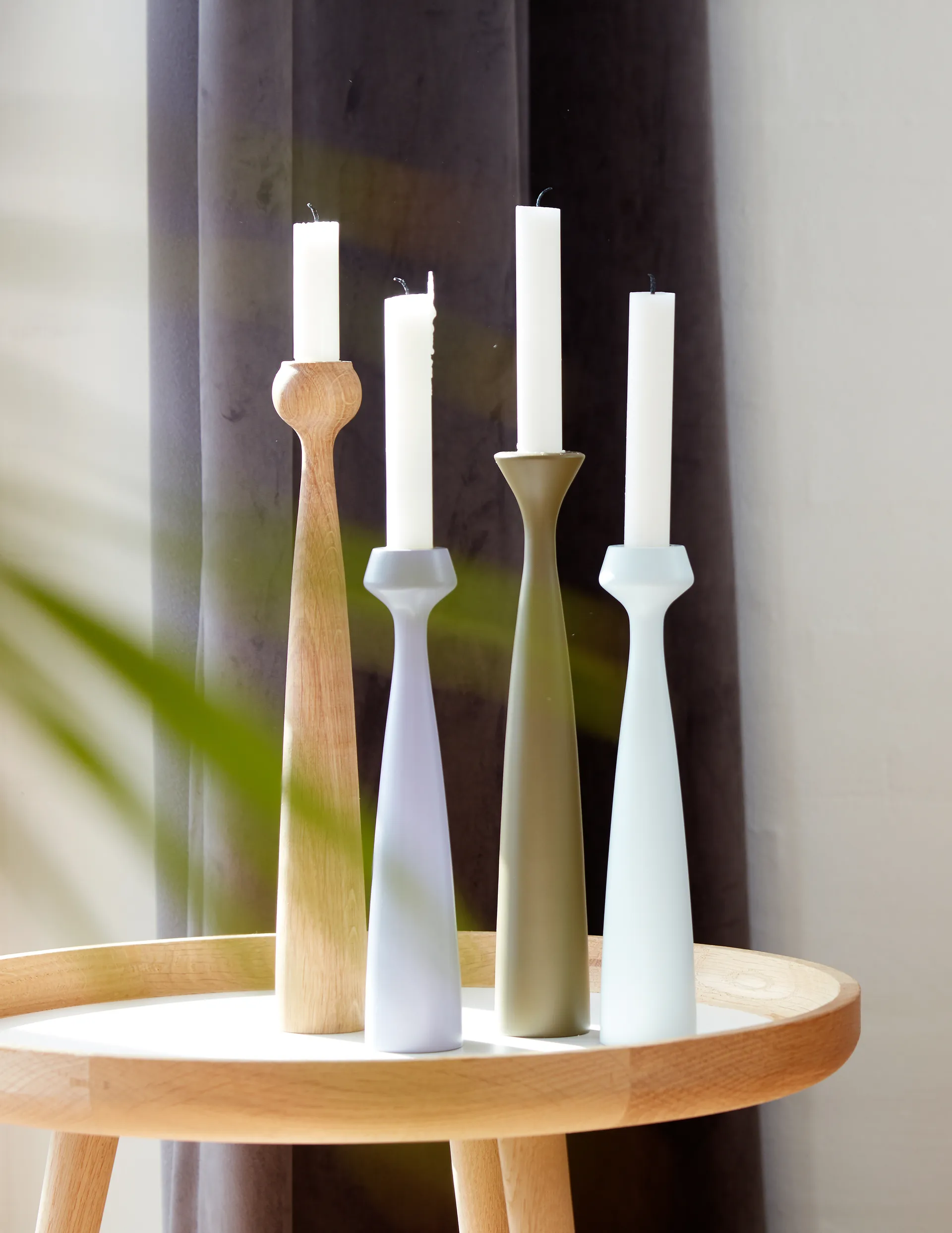 Świecznik Blossom Tulip 33,5 cm, Oiled oak  Applicata