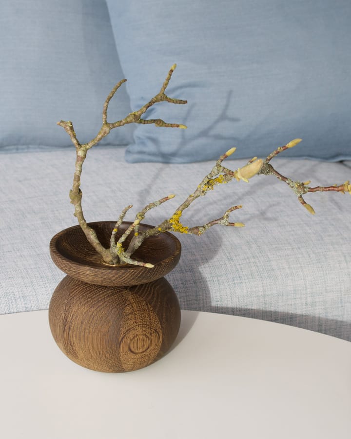 Wazon Shape Bowl, Dąb wędzony Applicata