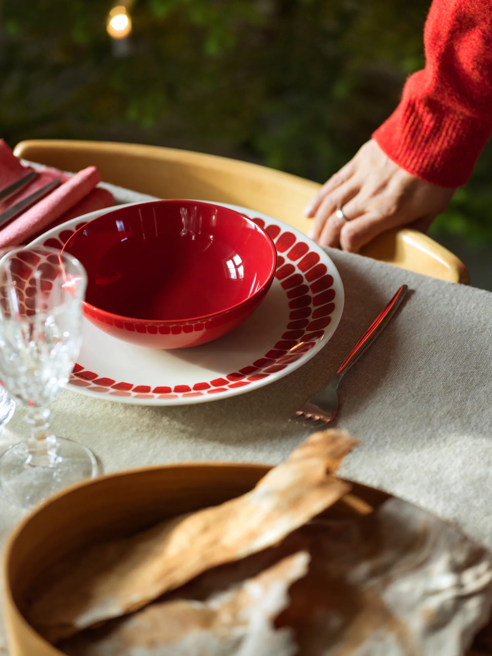 24h Tuokio duży talerz Ø26 cm, Czerwony Arabia