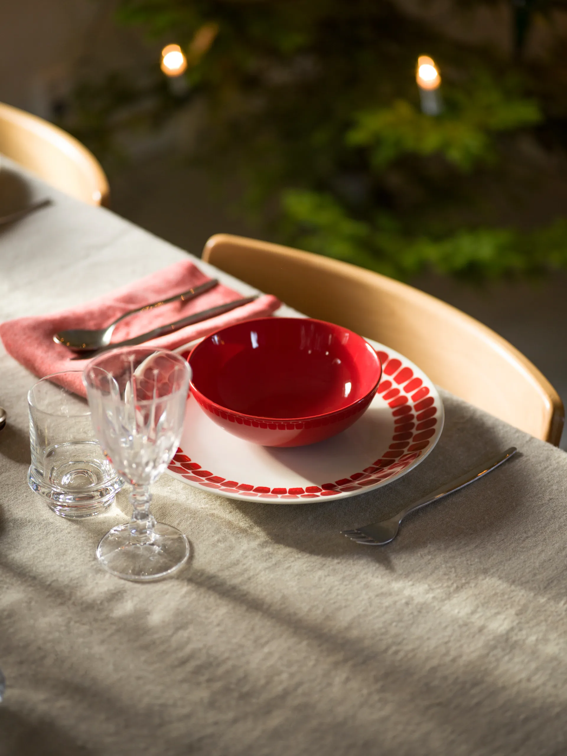 24h Tuokio duży talerz Ø26 cm, Czerwony Arabia