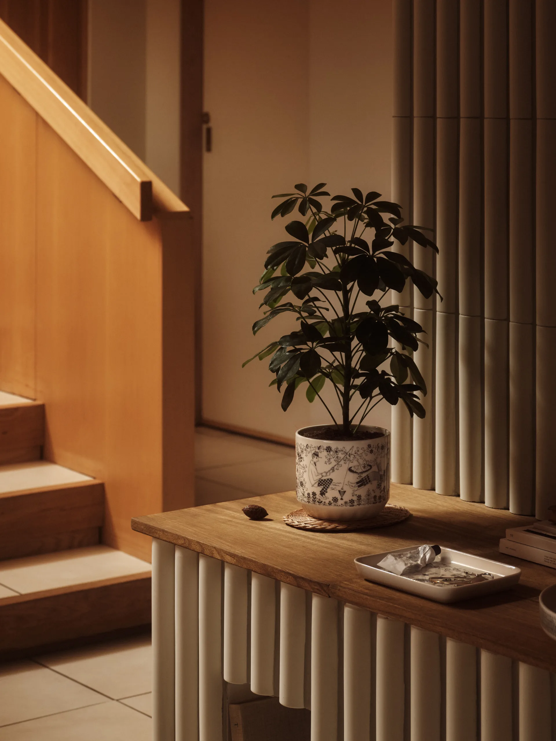 Doniczka Emilia Ø14 cm, Czarno-biały Arabia