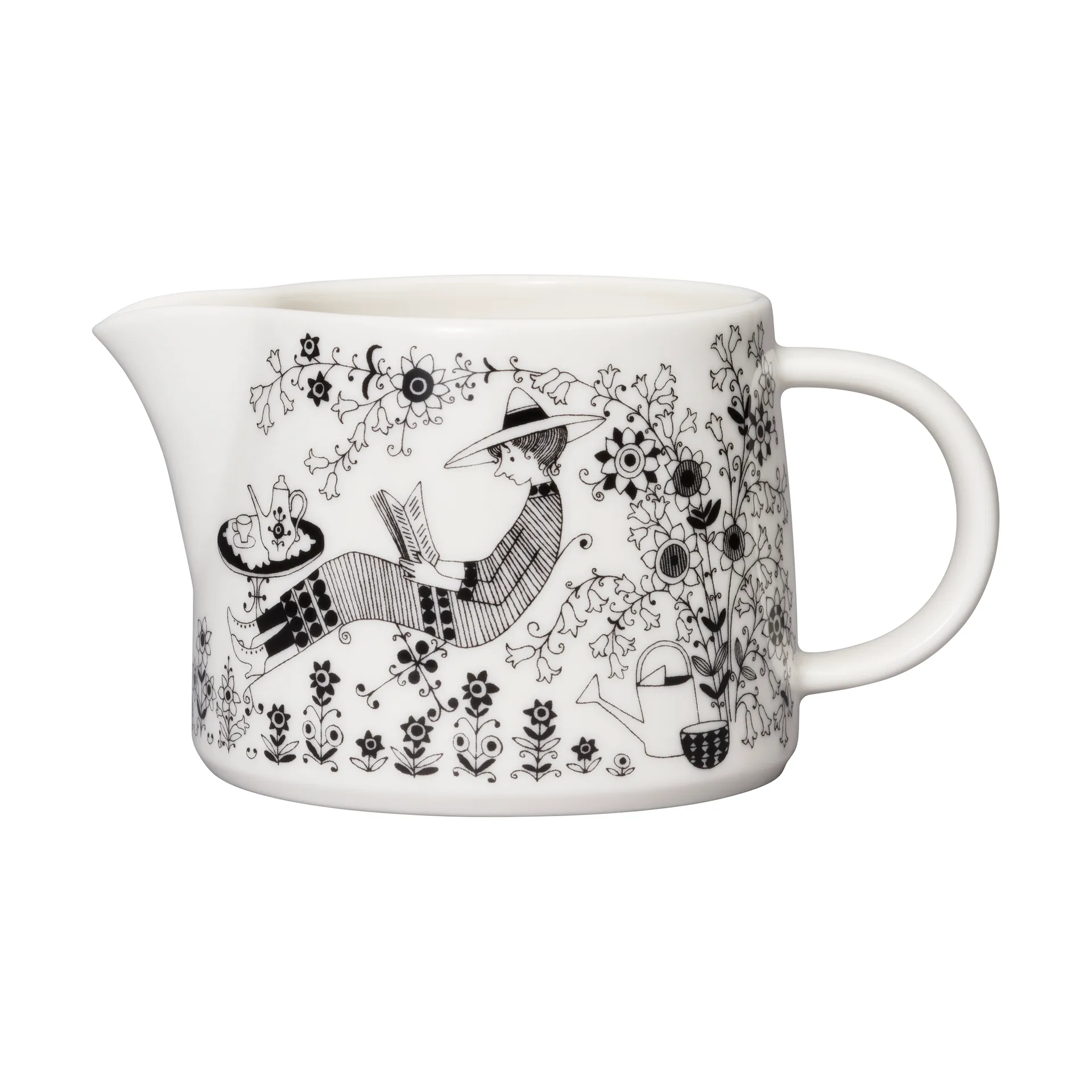 Emilia dzbanek 35 cl, Czarny-biały Arabia