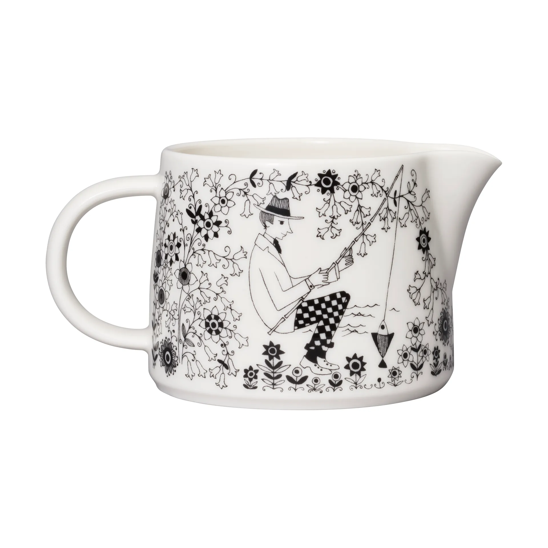 Emilia dzbanek 35 cl, Czarny-biały Arabia