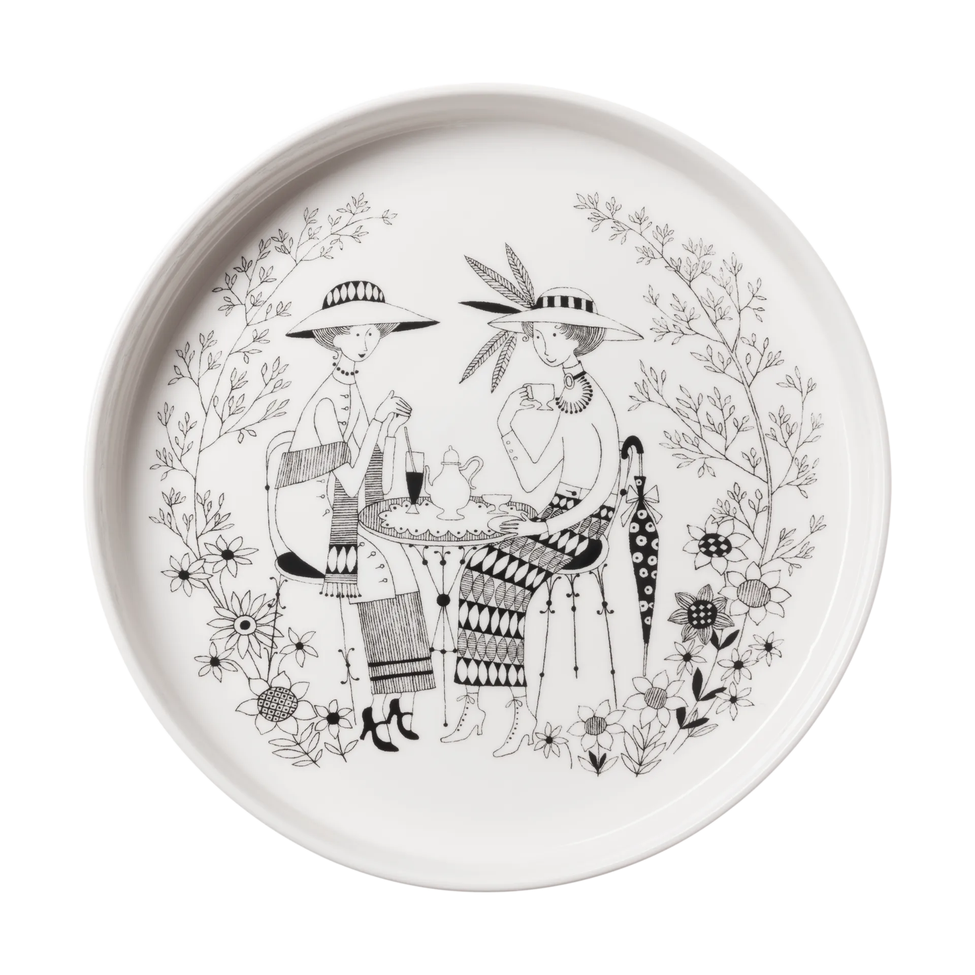 Forma do tarty Emilia Ø28 cm, Czarno-biały Arabia