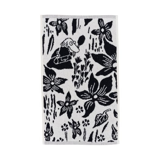 Mumin ręcznik 30x50 cm - Fioletowy czarny i biały - Arabia