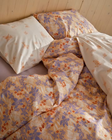 Mumin zestaw łóżko 150x210 cm - Fioletowy bezowy - Arabia