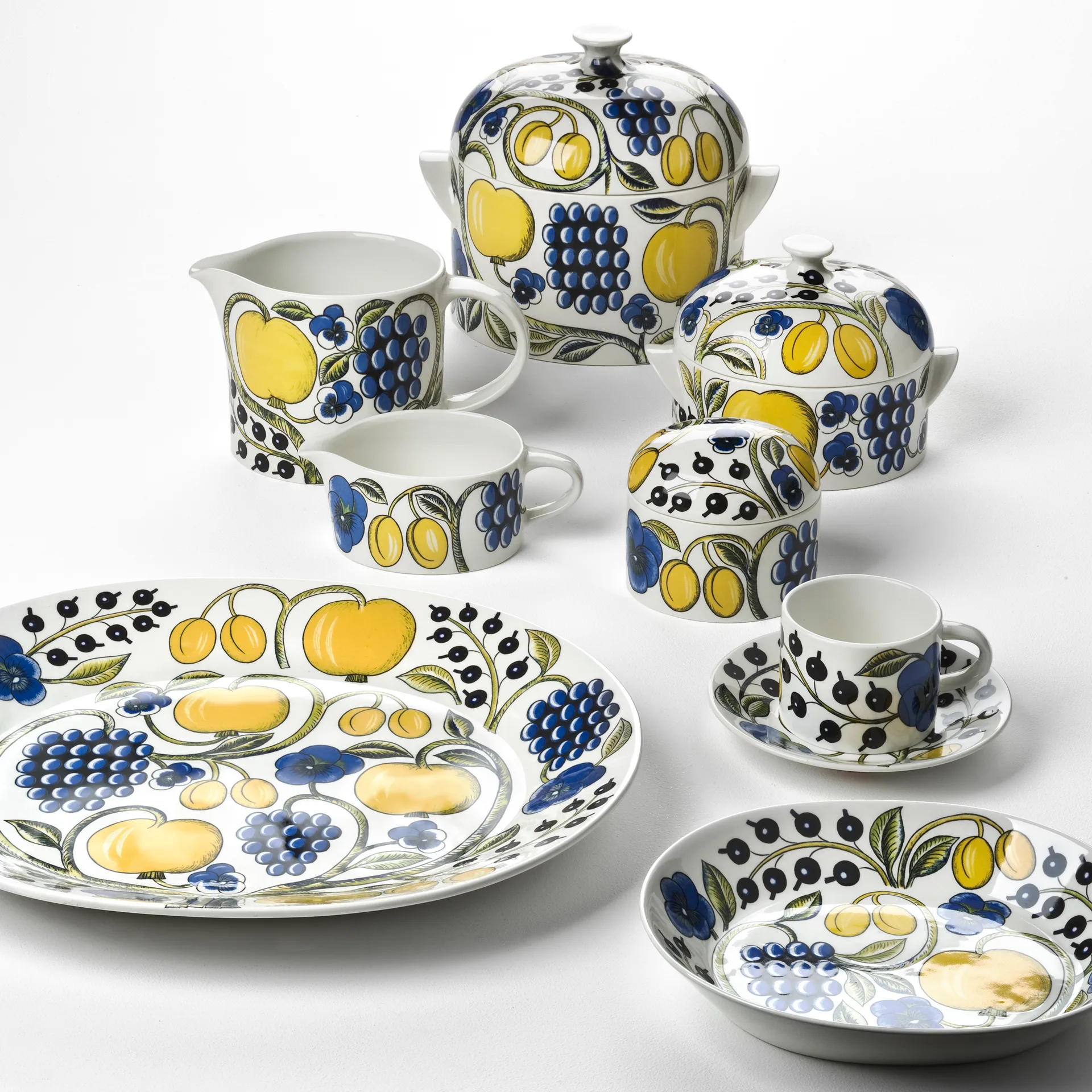 Paratiisi pojemnik z pokrywką, biały-wielokolorowy Arabia