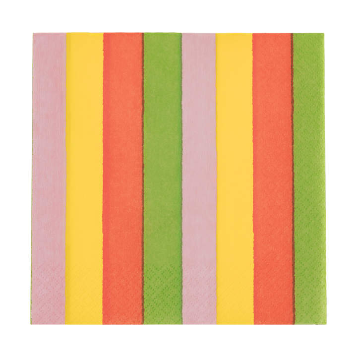 Serwetki Vuokko 33x33 cm, 20 szt. - Pieni 4-raita - Arabia
