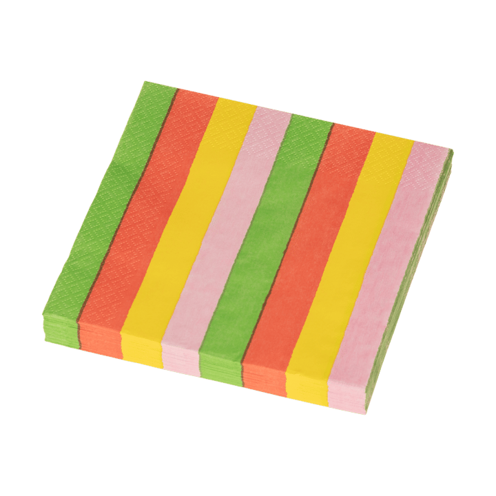 Serwetki Vuokko 33x33 cm, 20 szt., Pieni 4-raita Arabia