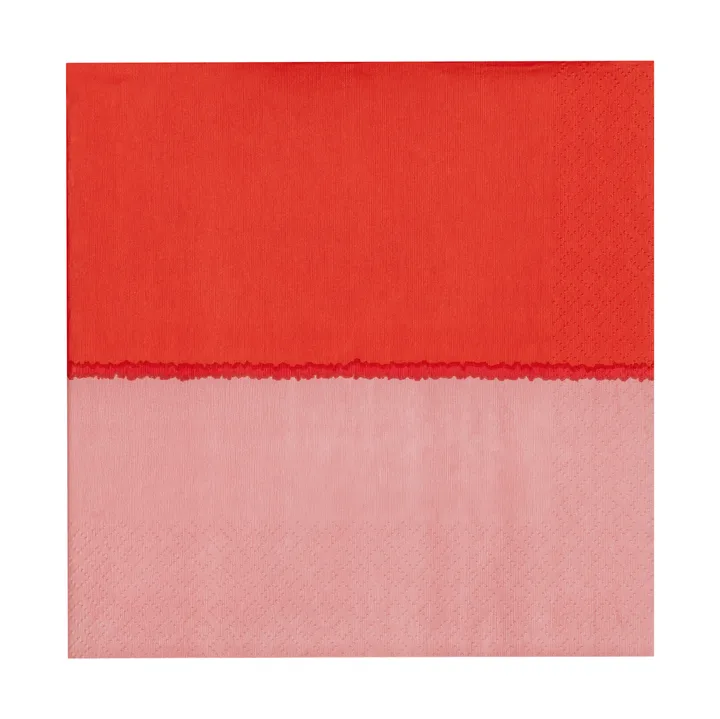 Serwetki Vuokko 33x33 cm, 20 szt. - Różowo-czerwony - Arabia