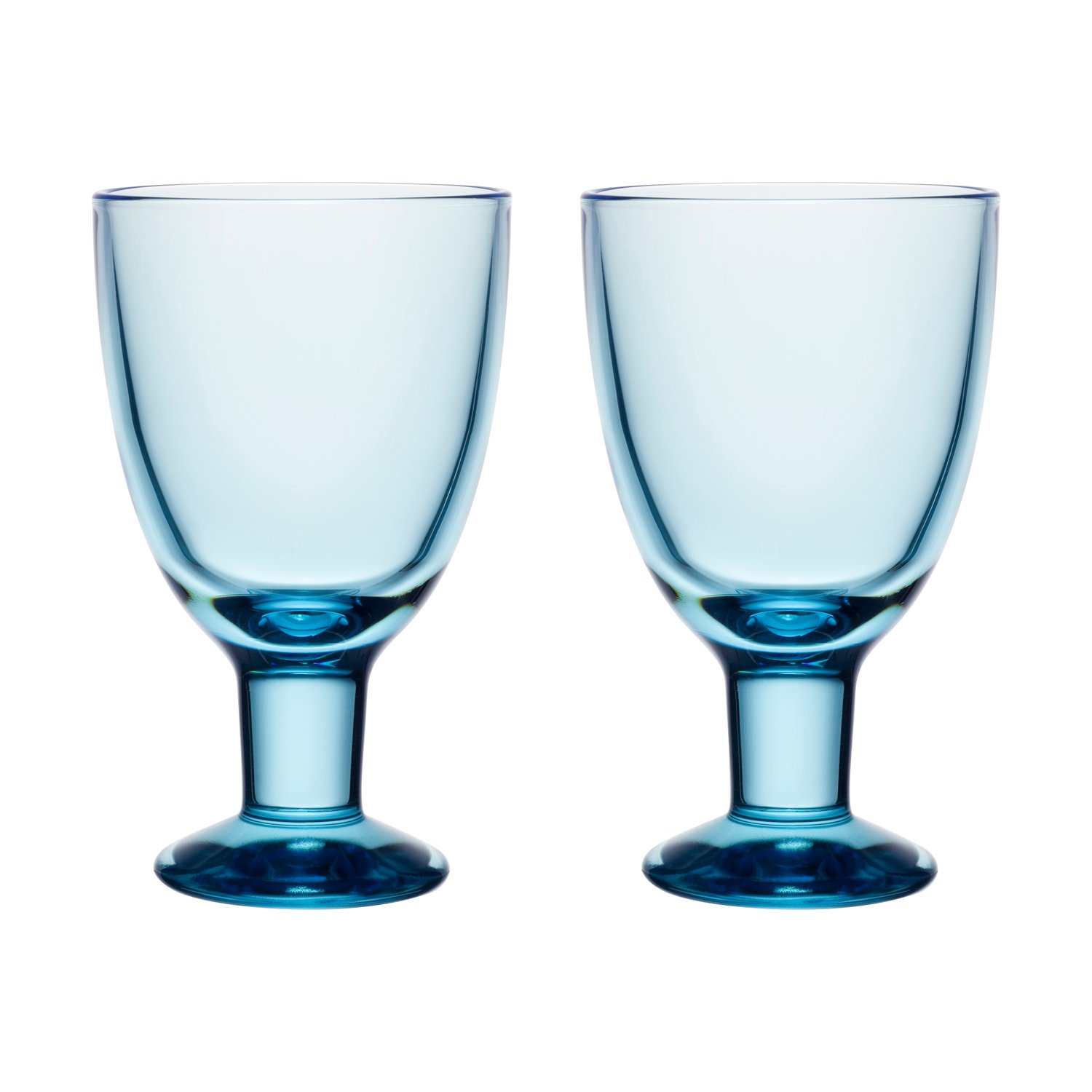 Arabia Szklanka Verna 22 cl 2-pak Aqua | Skandynawski Design | Szklanki do napojów | Niebieski