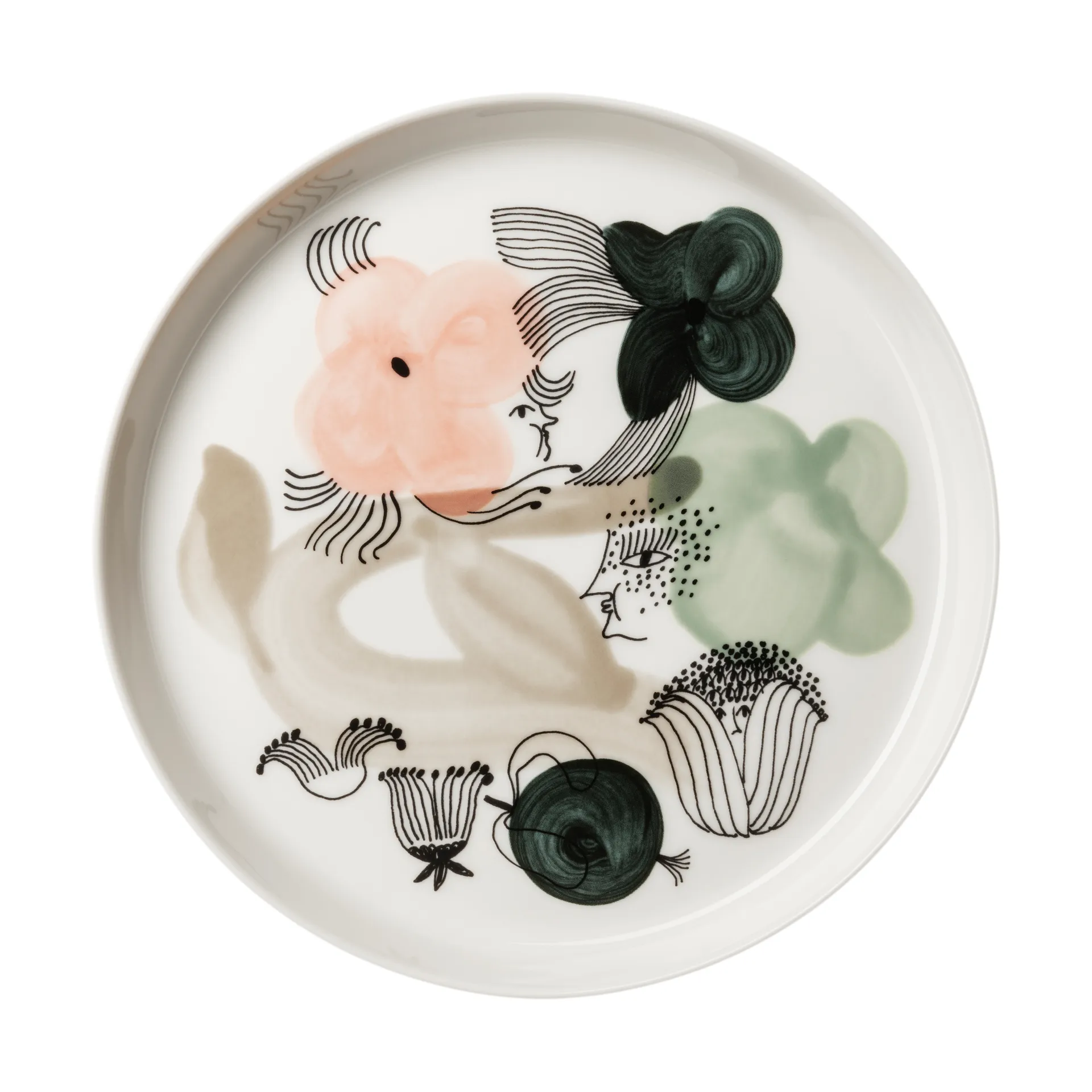 Talerz Kukkamaa Ø18,8 cm, Zielony Arabia