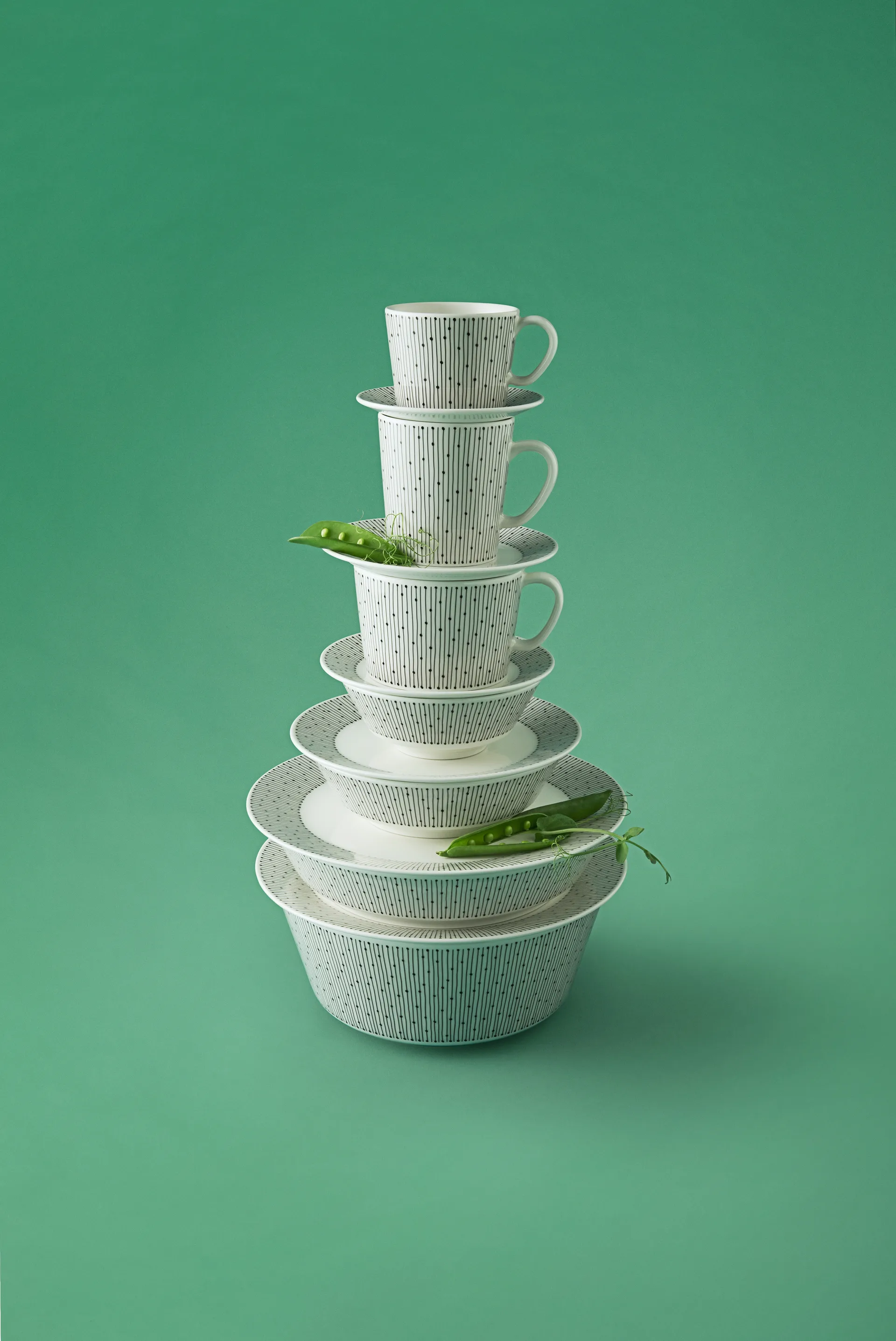 Talerz Mainio Sarastus Ø19 cm, Czarnobiały Arabia