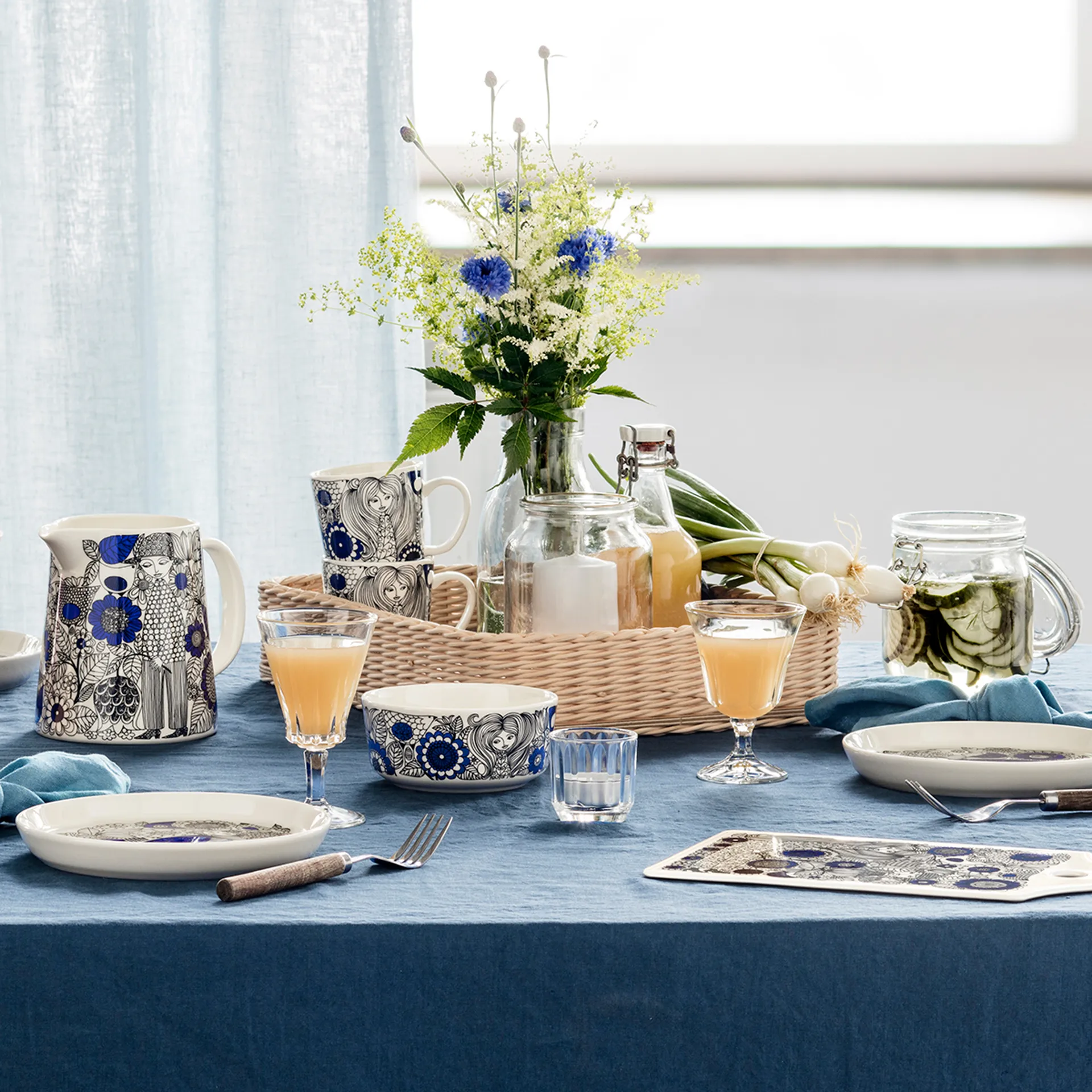 Talerz Palargeaali Ø19 cm, niebieski Arabia