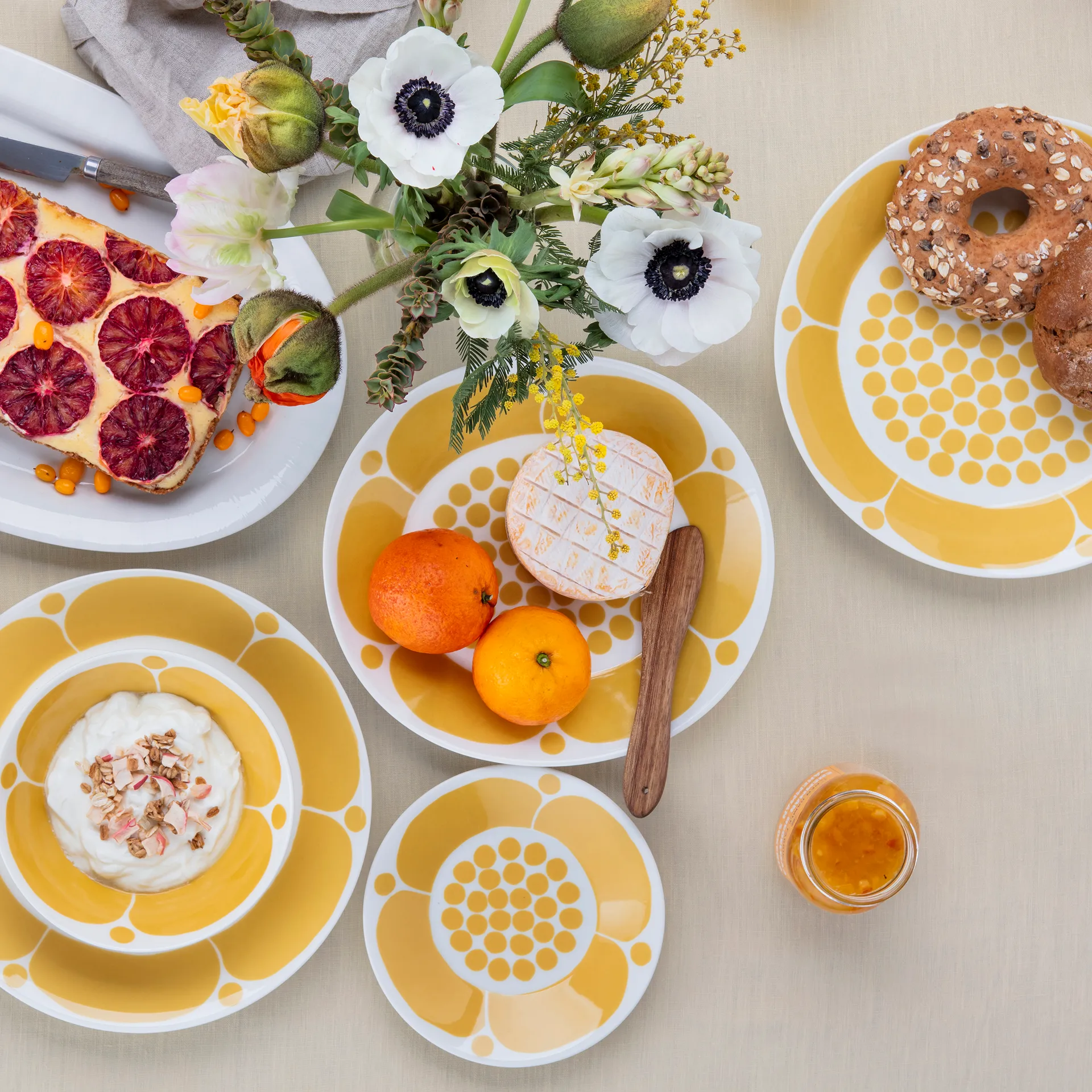 Talerz Sunnuntai, Żółty, Ø21 cm Arabia