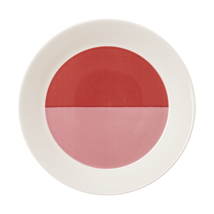 Talerz Vuokko Ø22 cm - 2-väri, różowo-czerwony - Arabia