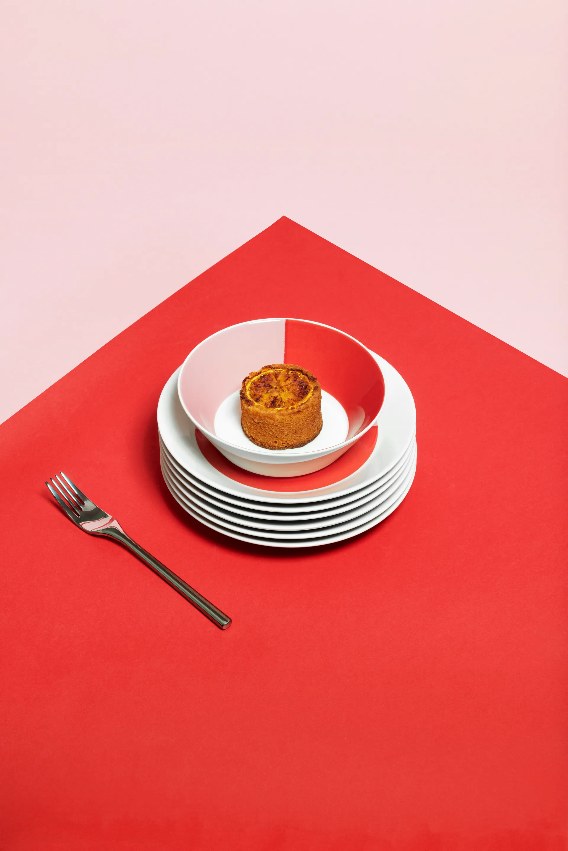 Talerz Vuokko Ø22 cm, 2-väri, różowo-czerwony Arabia