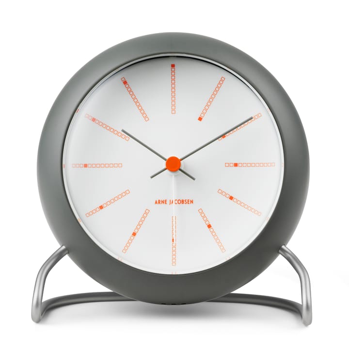 AJ Zegar stołowy Bankierzy Ø11 cm - Ciemnoszary - Arne Jacobsen Clocks