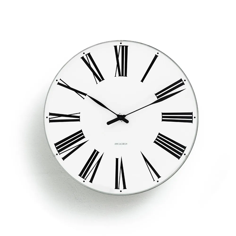 Zegar rzymski Arne Jacobsen, Ø 48 cm Arne Jacobsen Clocks