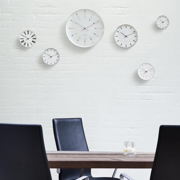 Zegar ścienny  Bankers  Arne Jacobsen - Ø 120 mm - Arne Jacobsen Clocks