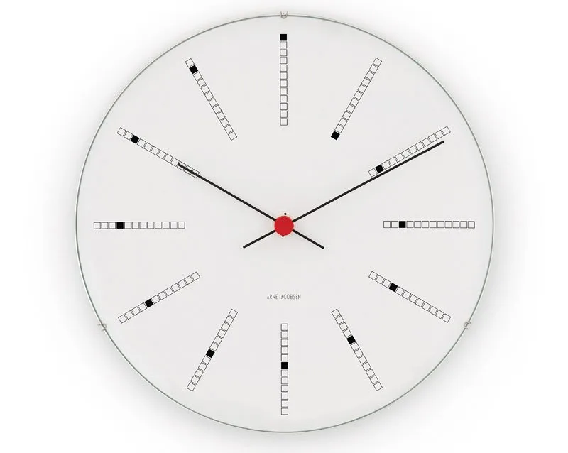 Zegar ścienny Bankers Arne Jacobsen, Ø 160 mm Arne Jacobsen Clocks