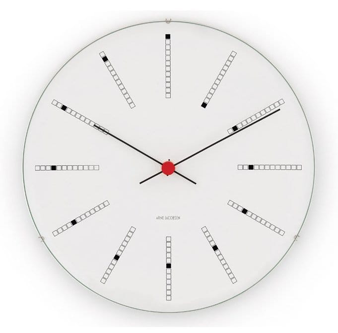 Zegar ścienny  Bankers  Arne Jacobsen - Ø 290 mm - Arne Jacobsen Clocks