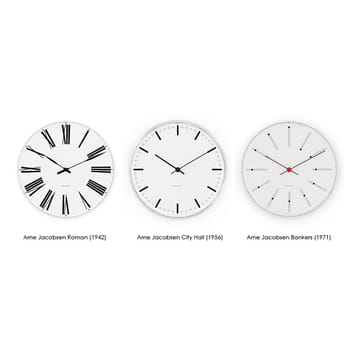 Zegar ścienny Bankers Arne Jacobsen - Ø 290 mm - Arne Jacobsen Clocks