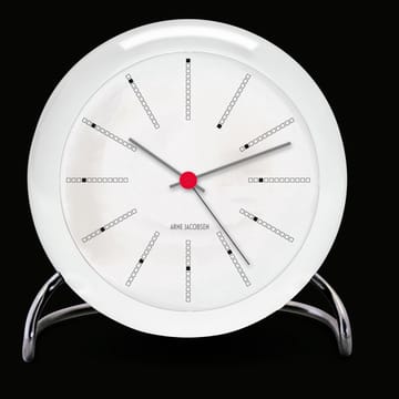 Zegar stołowy AJ Bankers - biały - Arne Jacobsen Clocks